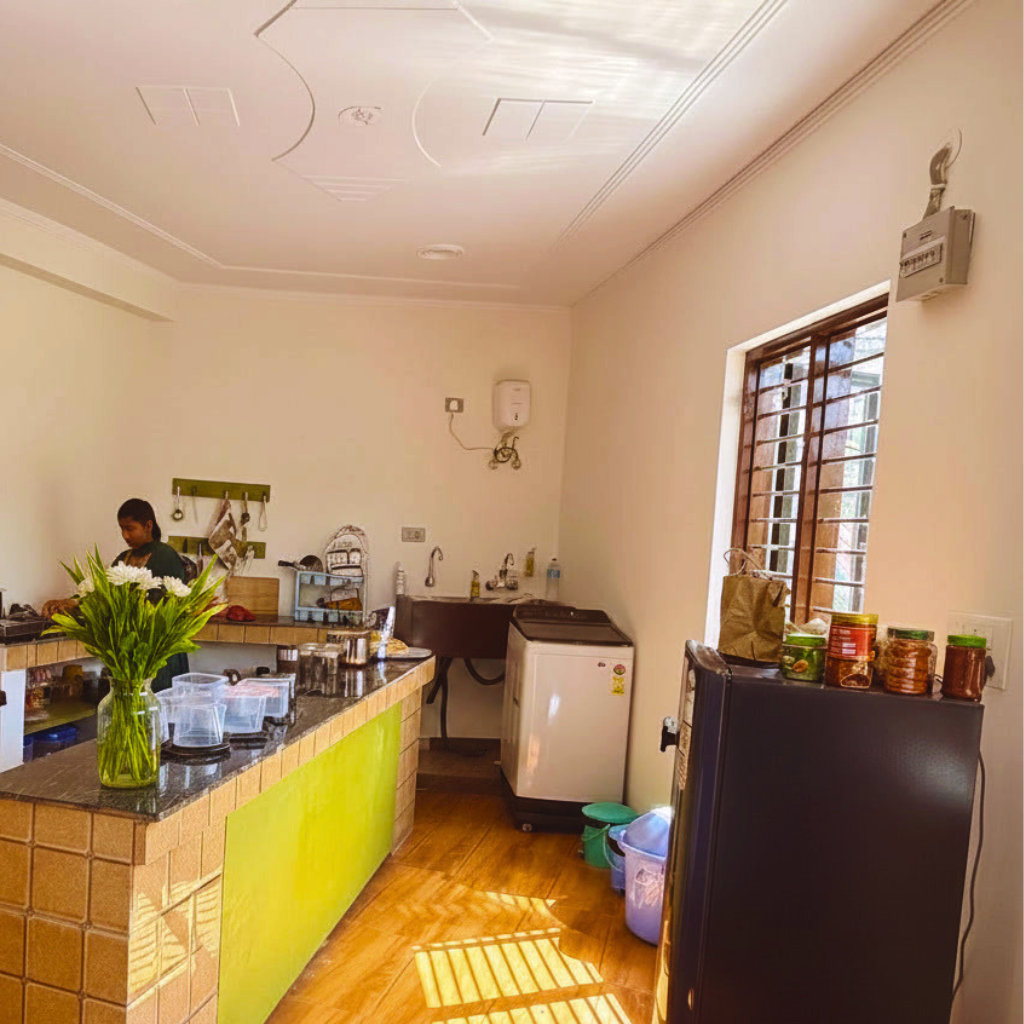 Kitchen at Aahista Stays